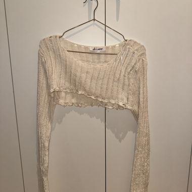 Kurzer Strickpullover