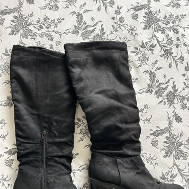 Bottes à talon carré