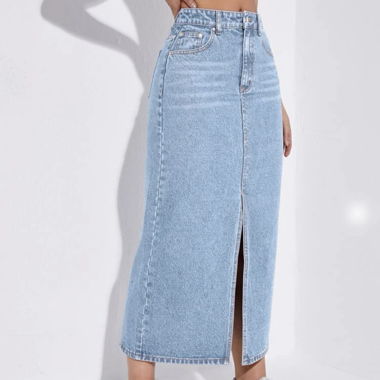 SHEIN Denim Maxi Skirt