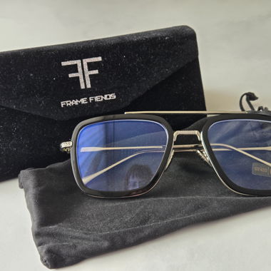 Frame Friends Blaulicht-Brille wie Tony Stark