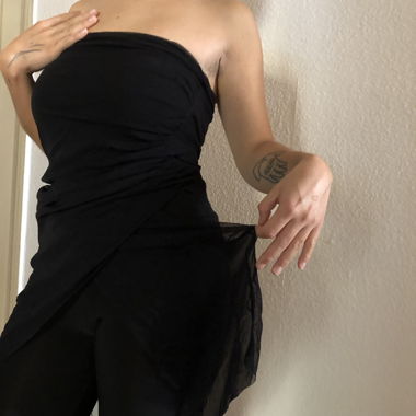 Onesie with attached skirt