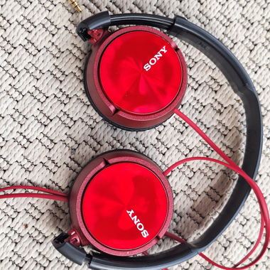 Sony Kopfhörer rot,neuwertig 
