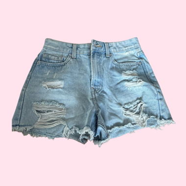 Short en denim effet vieilli FB Sister XS