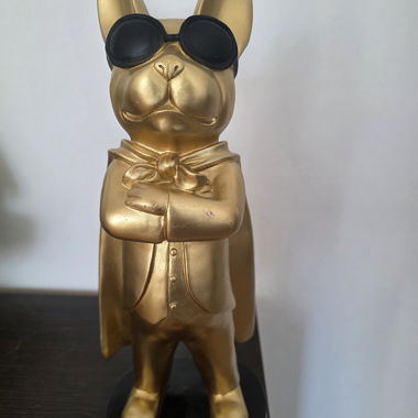 Goldene Bulldogge-Statue