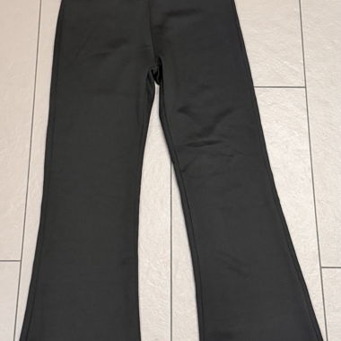 Black Winter Flared Pants