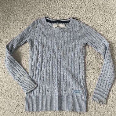 Baby blue Superdry jumper