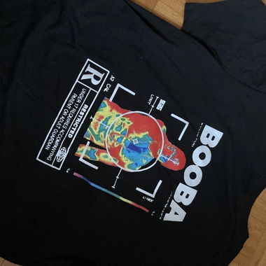 T-shirt nero BOOBA