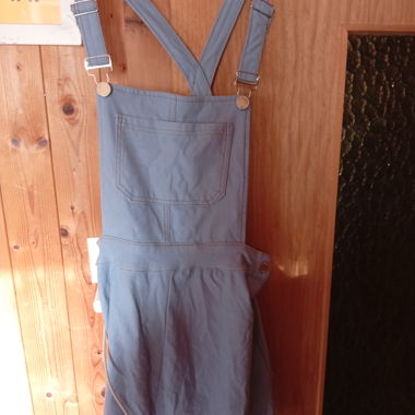 Vestito salopette azzurro chiaro
