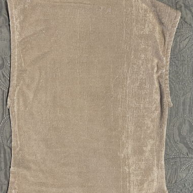 Beige sleeveless party shimmy golden top shimmery 