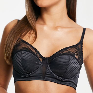 Reggiseno nero in pizzo Dorina 90G