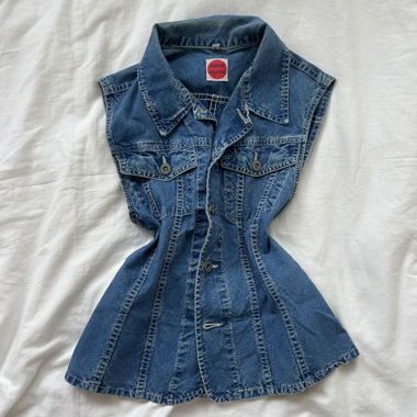 vintage jeans top size S 