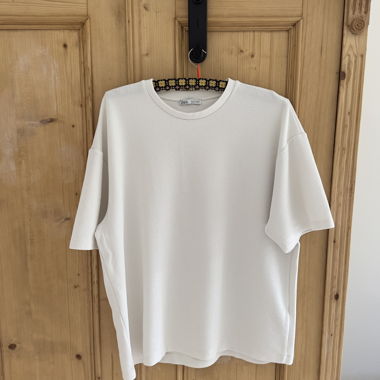T-shirt Zara Bianco Basic