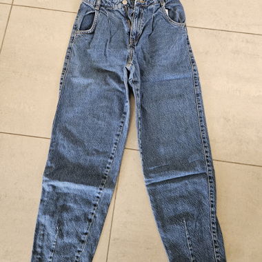 Jeans aus Denim mit hoher Taille