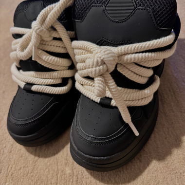 ZARA ROPE LACE SKATE SNEAKERS 41