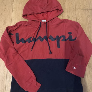 Rot/schwarzer Champion Hoddie