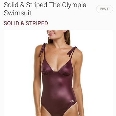 Solid & Striped New Swimsuit Size S