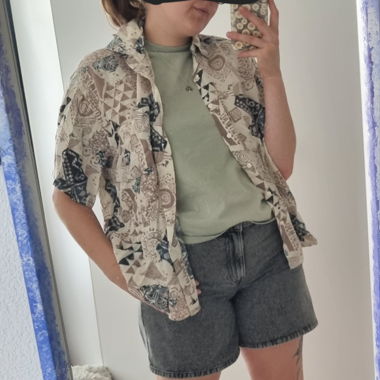 Gemustertes Kurzarmhemd/ short-sleeved shirt