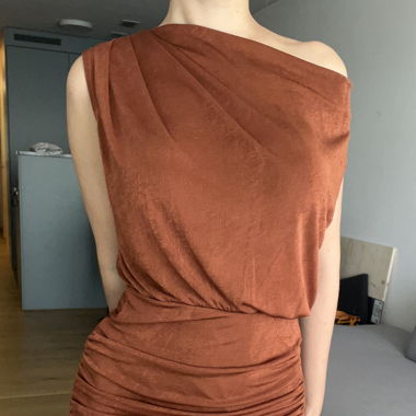 Rust Red Dress