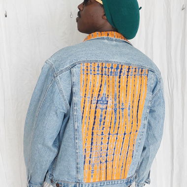 Veste jean & wax