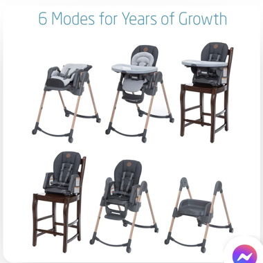 Chaise haute évolutive pour bébé