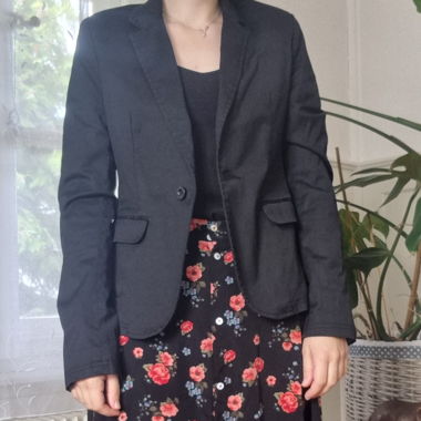 Schwarzer Vintageblazer