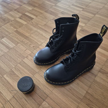 Dr. Martens black lace-up boots