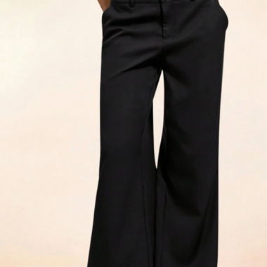 Pantalon en tissu noir (36)