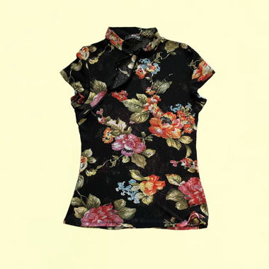 Top in stile qipao giapponese