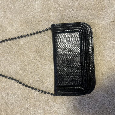 piccola borsa a mano/portafoglio giallo più grande