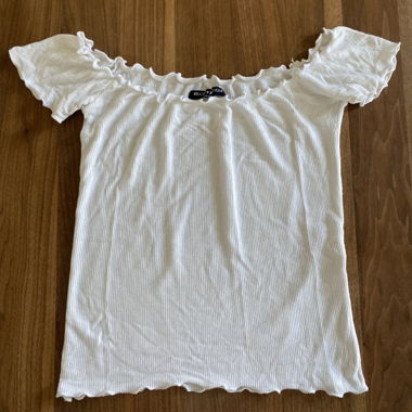 White off the shoulder top