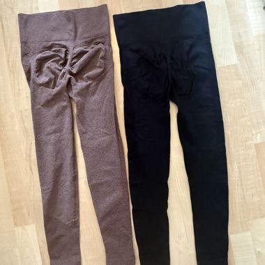Leggings Braun und Schwarz