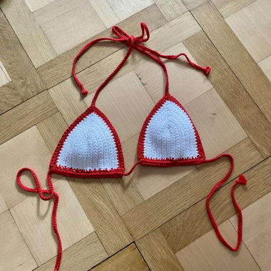 handmade crochet bikini top