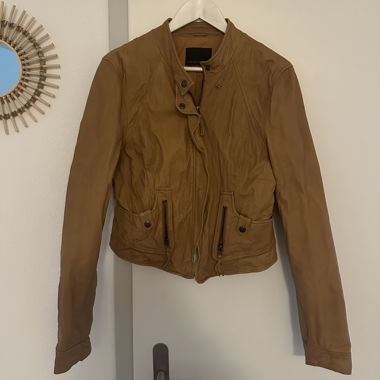 Lederjacke in Caramel von VeroModa