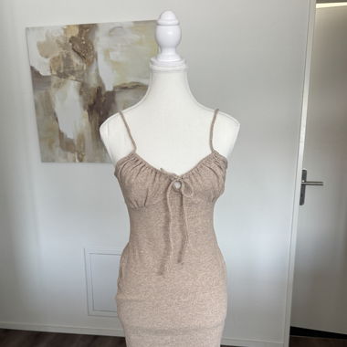 Sommerkleid beige Gr. L