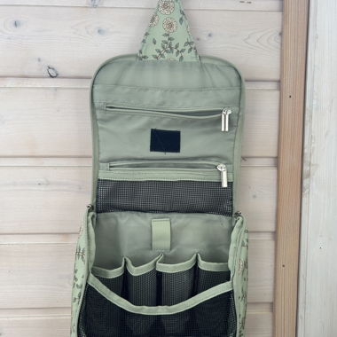 Florale hängende Kosmetiktasche