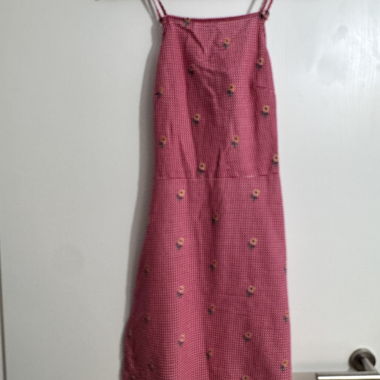 Kleid mit Karos und Mustern