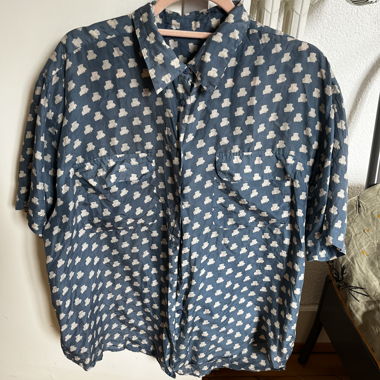 Short sleeve silk shirt 