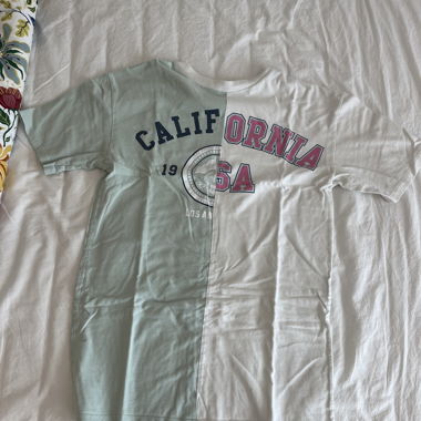 Oversized T-shirt mit Print ‚california‘