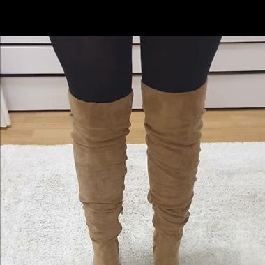Wildleder Overknees