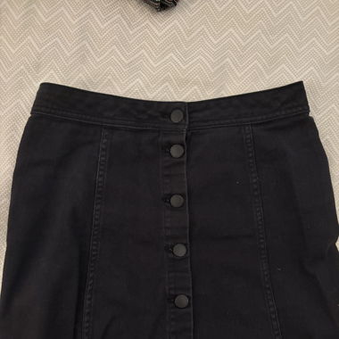 Jeans Rock schwarz 