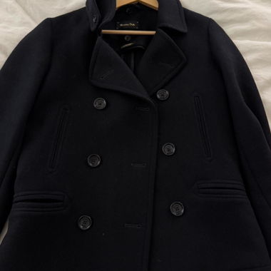 Massimo dutti coat navy 