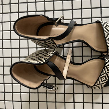 Zara Heels Quilted Leather
