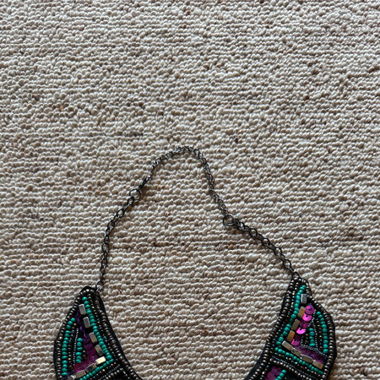 Collier Statement de Perles Colorées