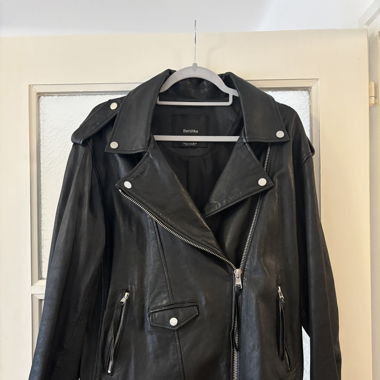 Perfecto noir vrai cuir