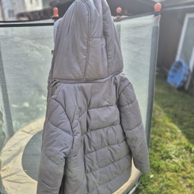 Veste d'hiver matelassée grise OAKWOOD avec capuche
