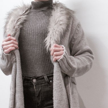 Strickjacke mit Wow-Effekt