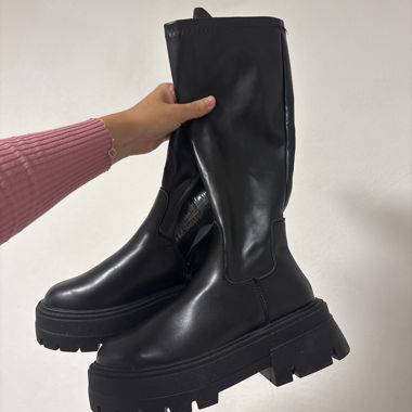Leather boots