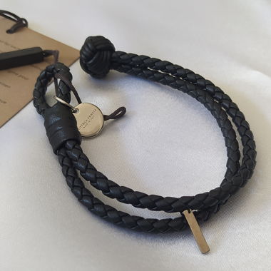 Bracciale in pelle intrecciata originale Bottega Veneta Intrecciato