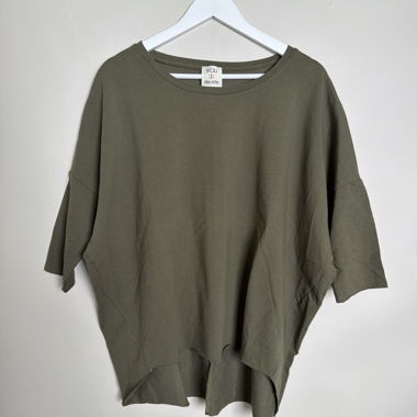 T-shirt oversize verde oliva
