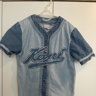 Kani Jeans Hemd Gr. XS Baseball Style Vintage 90er